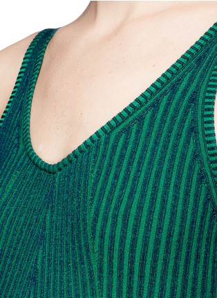 Detail View - Click To Enlarge - T BY ALEXANDER WANG - Sleeveless plaited knit maxi dress