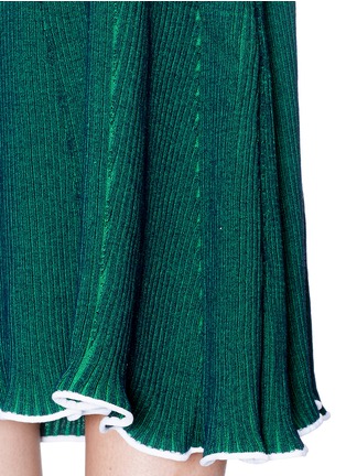 Detail View - Click To Enlarge - T BY ALEXANDER WANG - Sleeveless plaited knit maxi dress