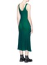 Back View - Click To Enlarge - T BY ALEXANDER WANG - Sleeveless plaited knit maxi dress