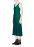 Front View - Click To Enlarge - T BY ALEXANDER WANG - Sleeveless plaited knit maxi dress