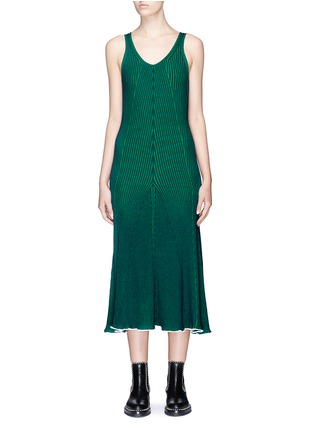 Main View - Click To Enlarge - T BY ALEXANDER WANG - Sleeveless plaited knit maxi dress