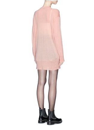 Back View - Click To Enlarge - T BY ALEXANDER WANG - Wool blend long cardigan