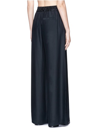 Back View - Click To Enlarge - T BY ALEXANDER WANG - Silk sateen culottes