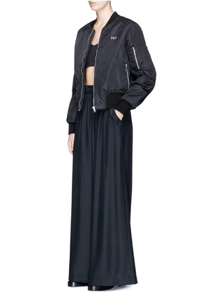 Figure View - Click To Enlarge - T BY ALEXANDER WANG - Silk sateen culottes