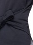Detail View - Click To Enlarge - T BY ALEXANDER WANG - Tie front cotton French terry top