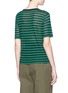 Back View - Click To Enlarge - T BY ALEXANDER WANG - Sheer stripe boxy T-shirt