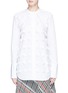 Main View - Click To Enlarge - PORTS 1961 - Pleated appliqué poplin shirt