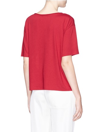 Back View - Click To Enlarge - THEORY - 'Eligia B' cotton-modal boxy T-shirt