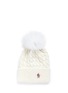 Main View - Click To Enlarge - MONCLER - Fox fur pompom knit virgin wool beanie