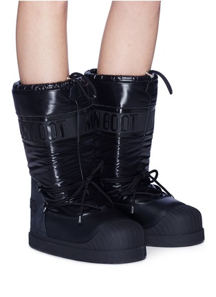 Figure View - Click To Enlarge - MONCLER - 'Moon' mid calf boots