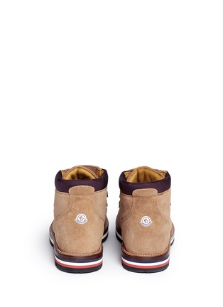 Back View - Click To Enlarge - MONCLER - Suede hiking boots