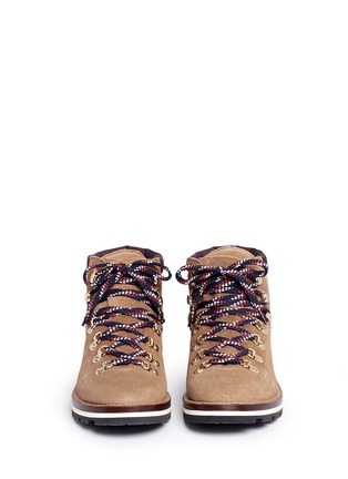 Front View - Click To Enlarge - MONCLER - Suede hiking boots