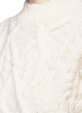 Detail View - Click To Enlarge - ACNE STUDIOS - 'Edyta' wool cable knit sweater