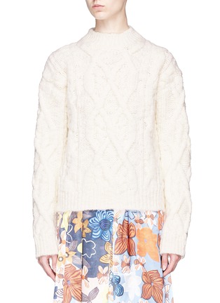 Main View - Click To Enlarge - ACNE STUDIOS - 'Edyta' wool cable knit sweater