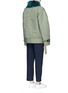 Back View - Click To Enlarge - ACNE STUDIOS - 'Cees' detachable shearling collar oversized cotton canvas parka