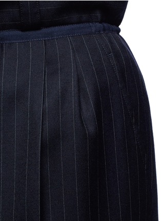 Detail View - Click To Enlarge - ACNE STUDIOS - 'Tien' drawstring pinstripe suiting pants