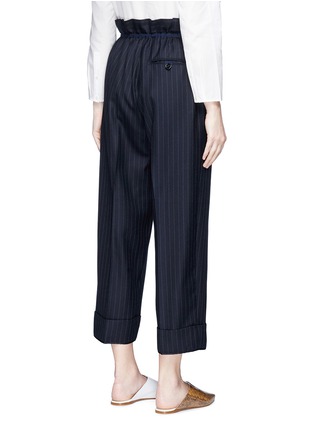 Back View - Click To Enlarge - ACNE STUDIOS - 'Tien' drawstring pinstripe suiting pants