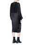 Back View - Click To Enlarge - ACNE STUDIOS - 'Dalma' mock wrap satin dress