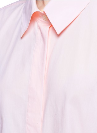 Detail View - Click To Enlarge - ACNE STUDIOS - 'Britta' oversized cotton poplin shirt