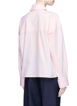 Back View - Click To Enlarge - ACNE STUDIOS - 'Britta' oversized cotton poplin shirt