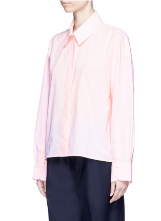 Front View - Click To Enlarge - ACNE STUDIOS - 'Britta' oversized cotton poplin shirt