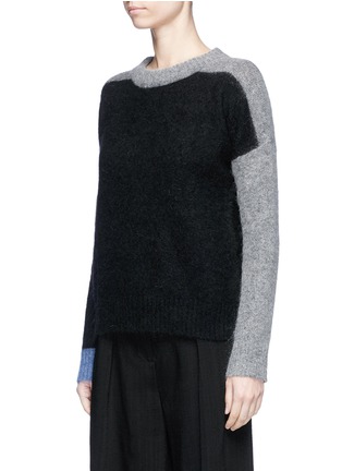 Front View - Click To Enlarge - ACNE STUDIOS - 'Rafa' colourblock brushed sweater