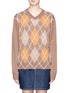 Main View - Click To Enlarge - ACNE STUDIOS - 'Vinia' argyle intarsia Merino wool sweater