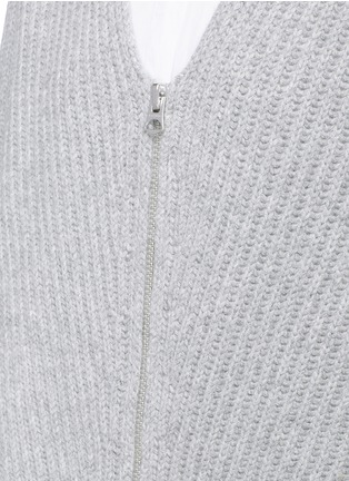 Detail View - Click To Enlarge - ACNE STUDIOS - 'Donya L' oversized wool rib knit cardigan