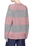Back View - Click To Enlarge - ACNE STUDIOS - 'Albah' alpaca blend stripe sweater