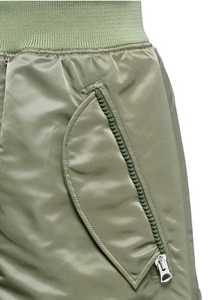 Detail View - Click To Enlarge - ACNE STUDIOS - 'Sharne' padded bomber skirt