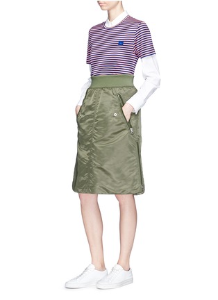 Figure View - Click To Enlarge - ACNE STUDIOS - 'Sharne' padded bomber skirt