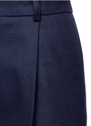 Detail View - Click To Enlarge - ACNE STUDIOS - 'Tabea' pleated flannel cropped pants