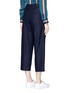 Back View - Click To Enlarge - ACNE STUDIOS - 'Tabea' pleated flannel cropped pants