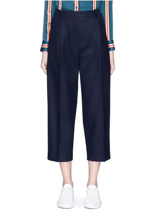 Main View - Click To Enlarge - ACNE STUDIOS - 'Tabea' pleated flannel cropped pants
