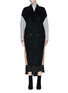 Main View - Click To Enlarge - ACNE STUDIOS - 'Cales' colourblock belted wool-cashmere melton coat