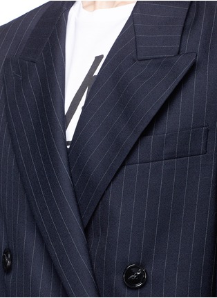 Detail View - Click To Enlarge - ACNE STUDIOS - 'Jara' pinstripe double breasted blazer