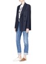 Figure View - Click To Enlarge - ACNE STUDIOS - 'Jara' pinstripe double breasted blazer