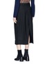 Back View - Click To Enlarge - ACNE STUDIOS - 'Saare' deconstructed tailored pants maxi skirt