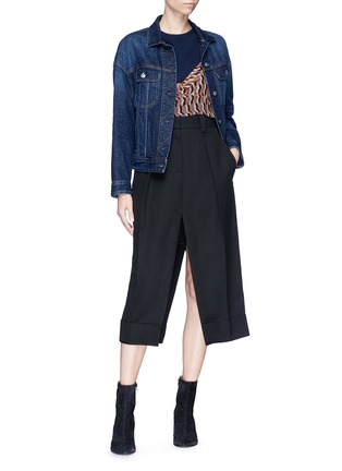 Figure View - Click To Enlarge - ACNE STUDIOS - 'Saare' deconstructed tailored pants maxi skirt