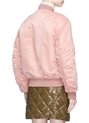 Back View - Click To Enlarge - ACNE STUDIOS - 'Clea' satin bomber jacket