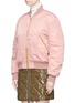Front View - Click To Enlarge - ACNE STUDIOS - 'Clea' satin bomber jacket