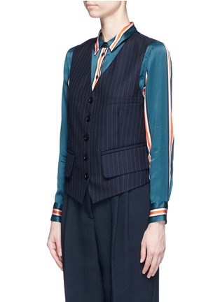 Front View - Click To Enlarge - ACNE STUDIOS - 'Jelena' pinstripe wool suiting gilet