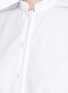 Detail View - Click To Enlarge - VALENTINO GARAVANI - Guipure lace hem cotton poplin shirt dress