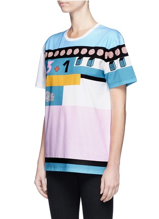 Front View - Click To Enlarge - VALENTINO GARAVANI - Number graphic print T-shirt