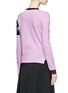 Back View - Click To Enlarge - VALENTINO GARAVANI - Number hand sign intarsia sweater