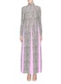 Main View - Click To Enlarge - VALENTINO GARAVANI - Contrast godet wavy graphic print maxi dress