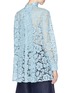 Back View - Click To Enlarge - VALENTINO GARAVANI - Scarf neck floral lace tunic top
