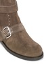 Detail View - Click To Enlarge - JIMMY CHOO - 'Blyss' studded buckled suede mid calf boots