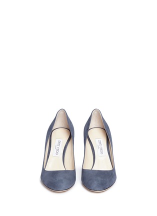 Front View - Click To Enlarge - JIMMY CHOO - 'Bridget 85' suede pumps