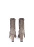 Back View - Click To Enlarge - JIMMY CHOO - 'Louella' suede ankle sock boots